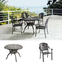 Foshan factory Patio outdoor furniture cast aluminum chair used patio outdoor furniture